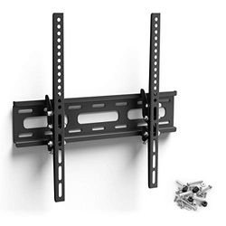 Hama | Soporte de Pared inclinable para TV de hasta 65" (Soporte TV Compatible hasta 400 x 400 estándar VESA, Soporte con inclinación de -5 a 15 °, Carga máxima 30kg) Negro