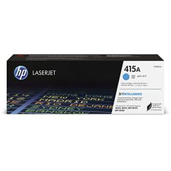 HP 415A W2031A, Cartuccia Toner Originale HP da 2100 Pagine, Compatibile con le Stampanti HP LaserJet M453, M455, MFP M479, MFP M480, Ciano