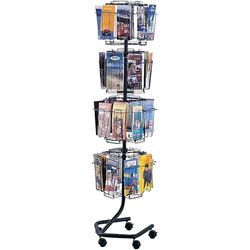 Safco A4/ DL Pockets Rotating Floor Standing Display Unit