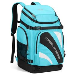 Maelstrom Skischoentas, grote reistas voor skischoenen voor dames en heren, waterdichte snowboardlaarsrugzak voor reiswinkels, uitrusting inclusief skihelm, bril, handschoenen, ski's, snowboard en