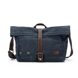 Della Q Canvas Bag, Blue, Taglia unica