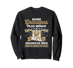 Algunos abuelos juegan Bingo Real Grandpas paseo motocicleta Sudadera