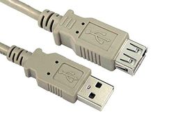 RS PRO USB-kabel, USBA/USBA, 3 m USB 2.0 grå