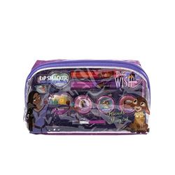 Lip Smacker Wish Essential Makeuptas, Disney Wish-Geïnspireerde Make-Uptas voor Kinderen, Inclusief Lipglosses, Glanzende Crèmes, Accessoires & Applicators, Disney Princess Cadeaus voor Creativiteit