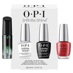 OPI Repair Mode Sérum Restructurant - 9ml + Duo Pack Base & Top Coat Infinite Shine - 2x15ml + Big Apple Red Infinite Shine - Vernis à ongles effet gel, sans lampe, tenue jusqu'à 11 jours - 15ml