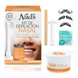 Nad's Nose Wax Kit, cera depilatoria al naso kit, cera naso, uomo/donna, 45 g