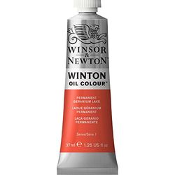 Winsor & Newton Winton Tubo de pintura a óleo, 37 ml, vermelho (laca de gerânio permanente)