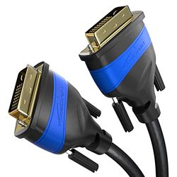 KabelDirekt – 10m Cable DVI Dual Link (DVI-D, 24+1 Pin, Full HD 1080p, 3D, 2560 x 1600 @ 60Hz, para los monitores, las tarjetas gráficas)