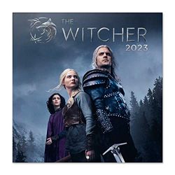 Grupo Erik Calendario The Witcher 2023 - Calendario 2023 pared con certificado FSC - Calendario mensual 30x30cm - Producto con licencia oficial