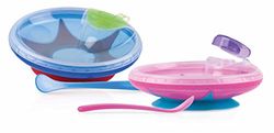 Nûby Assiette Chauffante à Compartiments avec Cuillère