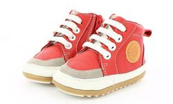 Robeez Unisex Babies' Migo Trainers, Red (Rouge 4), Mois 18-24 moisUK Child