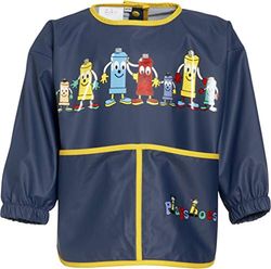 Playshoes Painting Apron with Sleeves Delantal Unisex niños, Azul (Marine), M
