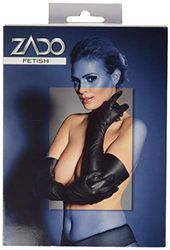 ZADO Gants en Cuir, Noir, Taille S Noir Small