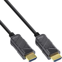 InLine® HDMI AOC-kabel, Ultra High Speed HDMI-kabel, 8K4K, zwart, 15m