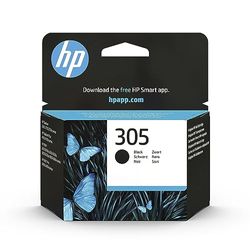 HP 305 Nero, 3YM61AE, Cartuccia Originale HP da 120 Pagine, Compatibile con Stampanti HP DeskJet serie 2700, 4100, HP ENVY serie 6020, 6030, 6420, e 6430