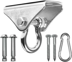 Yes4All Unisex E3sk Yes4All Houtbalk Zware Tas Hanger Heavy Duty Swing Hanger 180 Graden Rotatie Ring Bokszak H, C. Graden Ring, Paar UK