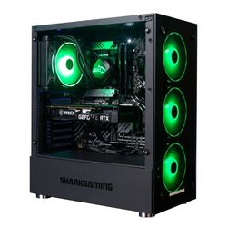 SharkGaming SERIOUS PC V3, svart, 19413, Black