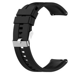 COOL SMARTPHONES & TABLETS ACCESSORIES Cinturino universale 20 mm Amazfit Bip/GTS/Bip Lite/Huawei/Samsung/Oslo Gomma Nero, Standard