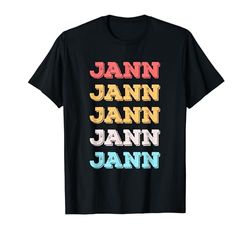 Simpatico regalo personalizzato Jann Nome personalizzato Maglietta