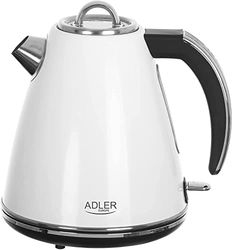 Adler AD 1343 Bouilloire grise en métal 1,5 L