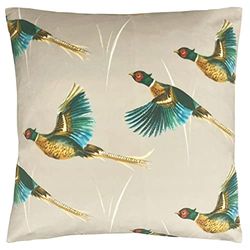 Evans Lichfield Country Flying Faisans Coussin Garni de Plumes en Velours