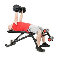 Sunny Health & Fitness Banco de pesas totalmente ajustable con 1000 libras de peso máximo – SF-BH6920