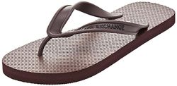 Armani Exchange Suola in Gomma Stampata, Logo Laterale, Infradito Uomo, Marrone, 39 EU