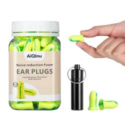 AiQInu Oordopjes om in te slapen, gehoorbescherming, 40 paar, 38 dB SNR, superzachte schuimrubberen oordopjes, ideaal voor snurken, leren, reizen, concerten, geel, 80-teiliges Set