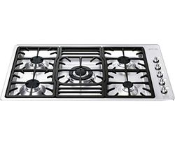 Plaque gaz Smeg PGF95-4 - 5 foyers