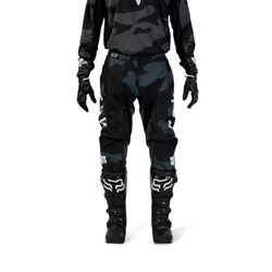 FOX Racing Unisex vuxen byxor räv 180 BNKR svart kamouflage 36