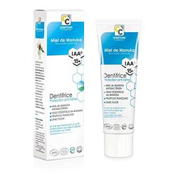 COMPTOIRS ET COMPAGNIES - Dentifrice Anti Tartre au Miel de Manuka IAA15+ - Elimination de la Plaque Dentaire - Sans Fluor - Certifié Bio - 75 ml