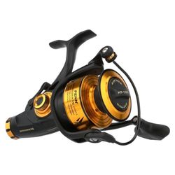 PENN Spinfisher VII Live Liner Spinning Reel, visreel, zeevisreel met IPX5 afdichting die beschermt tegen het binnendringen van zout water, geschikt voor verschillende soorten, Unisex, Black Gold, 4500
