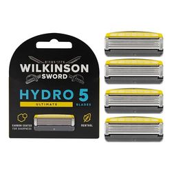 Wilkinson Sword Hydro 5 Skin Protection Advanced - 4 Recambios de Cuchillas de Afeitar de 5 Hojas con Banda Lubricante Enriquecida con Mentol