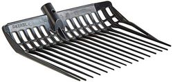 KERBL EcoFork Fourche à Copeaux sans Manche pour Élevage/Agriculture Urbaine Noir