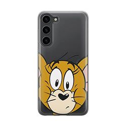 ERT GROUP mobile phone case for Samsung S23 original and officially Licensed Tom & Jerry pattern Jerry 002 optimally adapted to the shape of the mobile phone, partially transparent