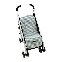 Housse d'été universelle pour chaise de marche légère Rosy Fontaines - Matelas pour chaise légère et respirante, compatible avec Maclaren, Bugaboo Bee, Cibex, etc. 0-vert