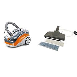 Thomas 788568 Aspirateur, 1600 W, 2.4 liters, Orange/Gris & Thomas 787247 Brosse de Lavage pour Parquet