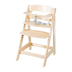roba Kinderstoel Sit Up Flex - Uitbreidbaar tot Tienerstoel - Natuurlijk Hout - Babystoel van 6 Maanden tot 70 kg -3-Punts Veiligheidsharnas