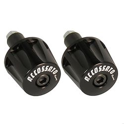 Par de contrapesos Accossato negro para mancuernas con agujero interior Ø de 12 mm a 20 mm para Ktm Duke 125 desde 2011 hasta 2016 (CC 125)