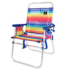 CREVICOSTA QUALITY MARK MARCAS DE CALIDAD - AZAHAR 28082 - Silla de Playa Plegable con reposabrazos. Fija, sin Posiciones (Orgullo)