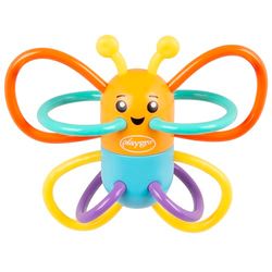 Playgro Click Clack Butterfly, hochet et anneau de dentition, jouet multi-sensoriel, apaise les gencives, bébé dès mois