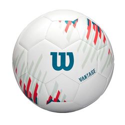 Wilson Pallone da Calcio NCAA VANTAGE, Materiale Composito TPU, Bianco/Verde Acqua