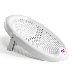 OKBABY Jelly - Transat de Bain Pliant, Doux et Confortable pour le Bain des Nouveaux-nés 0-8 Mois (8 kg) - Blanc