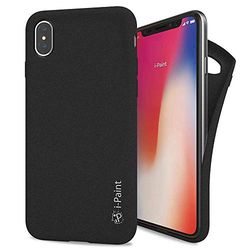i-Paint Etui ochronne na telefon piaskowe do iPhone X - czarne