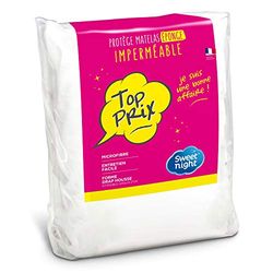SWEET NIGHT - Protège Matelas 200x200 cm | Alèse Imperméable | Souple et Absorbant | Bouclette 100% Microfibre | Forme Drap Housse