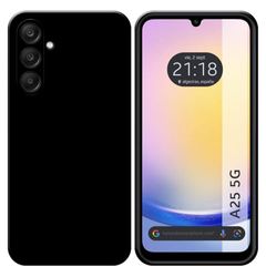 Tumundosmartphone Custodia in silicone gel TPU nera per Samsung Galaxy A25 5G