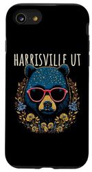Harrisville Utah USA orso indossa occhiali da sole design fiori Custodia per iPhone SE (2020) / 7 / 8