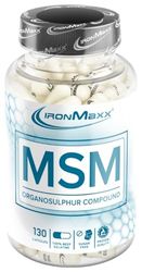 IronMaxx MSM – 130 Capsules | MSM Capsules with High Dose 850mg Methylsulfonylmethane | Serve The Human Body as a Sulphur Source