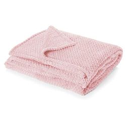 Dreamscene Conjunto de roupa de cama, 100% poliéster, pele sintética macia, rosa encravado, King - 200 x 240 cm