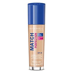 Rimmel London Match Perfection Foundation base de maquilhagem tom 103 True Ivory, 30 ml